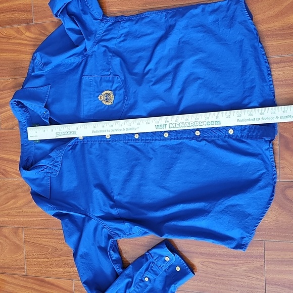 Lauren Ralph Lauren Womens Vintage Long Sleeve Button Up Cotton Dress Shirt Sz1X - Picture 7 of 9